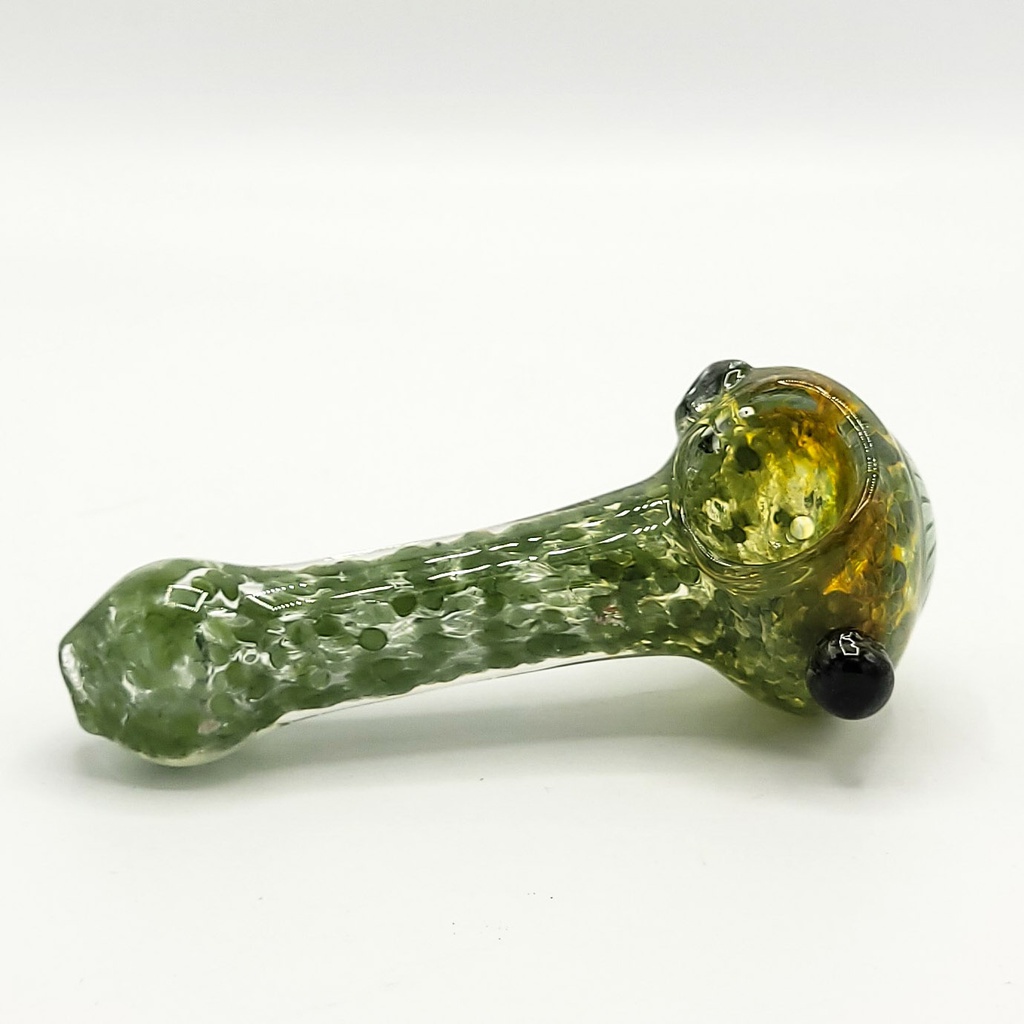 GREEN FLOWER SPOON HAND PIPE