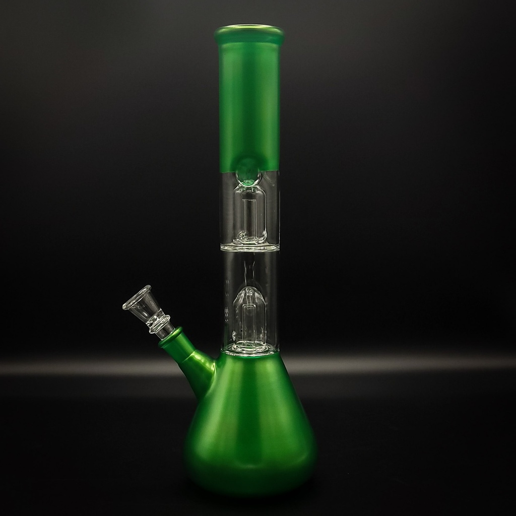 DOUBLE PERCOLATOR ICE CATCHER BONG