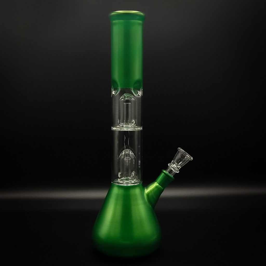 DOUBLE PERCOLATOR ICE CATCHER BONG