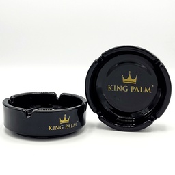 [TGKPC] KING PALM ASHTRAY (BLACK GLASS)